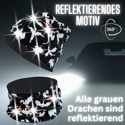 Kinder Reflektor Mütze & Loop Drachen