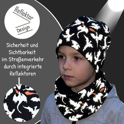 Kinder Reflektor Mütze & Loop Drachen