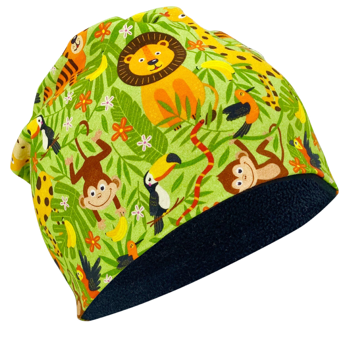 Kinder Beanie Mütze oder Loop - Dschungel