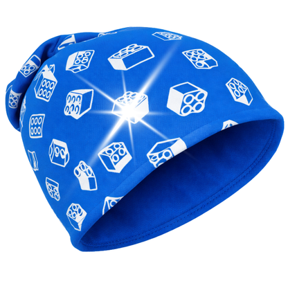 Reflektor Kinder Beanie Mütze & Loop - Bausteine