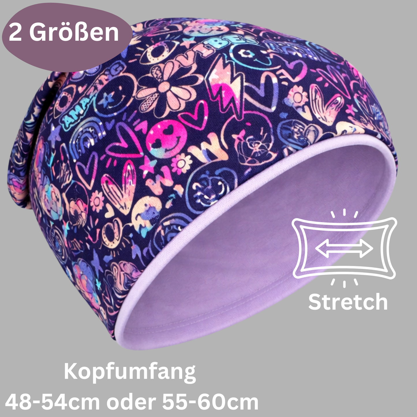 Kinder Beanie Mütze & Loop - Flower Power