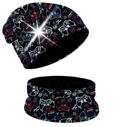 Reflektor Kinder Beanie Mütze & Loop - Gaming