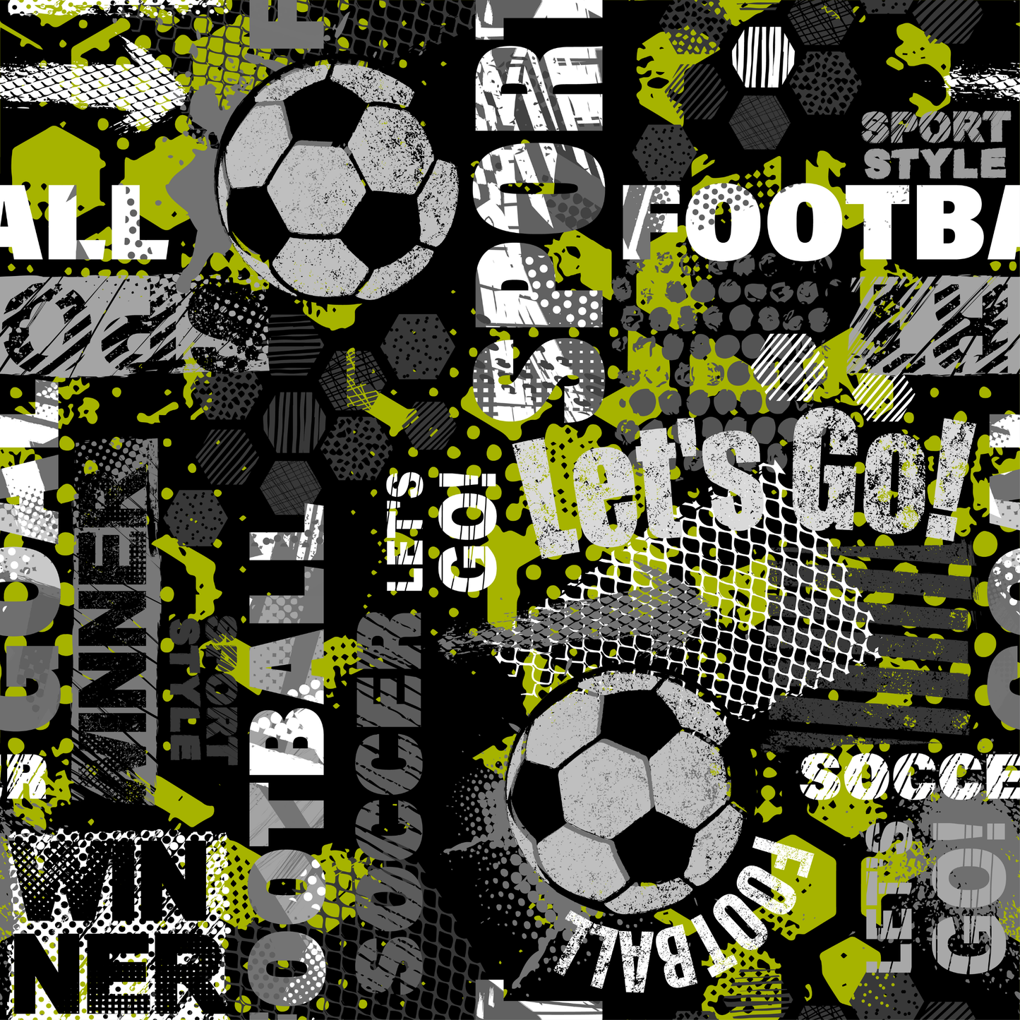Kinder Beanie Mütze & Loop - Fussball