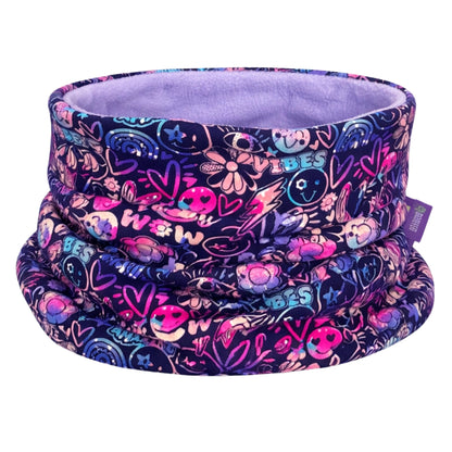 Kinder Beanie Mütze oder Loop - Flower Power