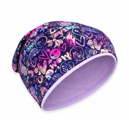 Kinder Beanie Mütze oder Loop - Flower Power