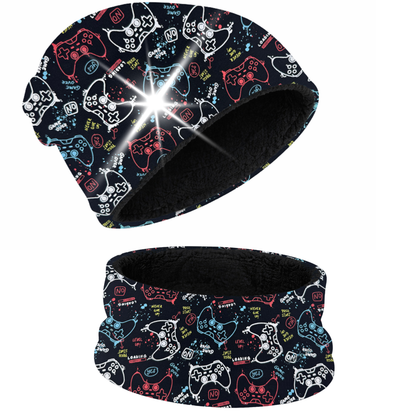 Reflektor Kinder Beanie Mütze & Loop - Gaming