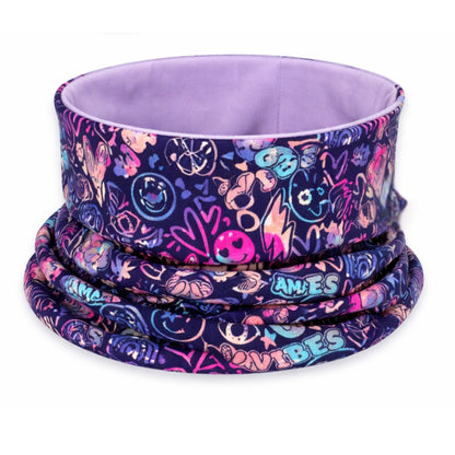 Kinder Beanie Mütze oder Loop - Flower Power