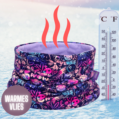 Kinder Beanie Mütze & Loop - Flower Power