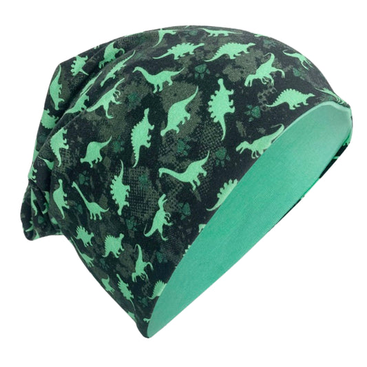 Kinder Beanie Mütze oder Loop - Dinosaurier