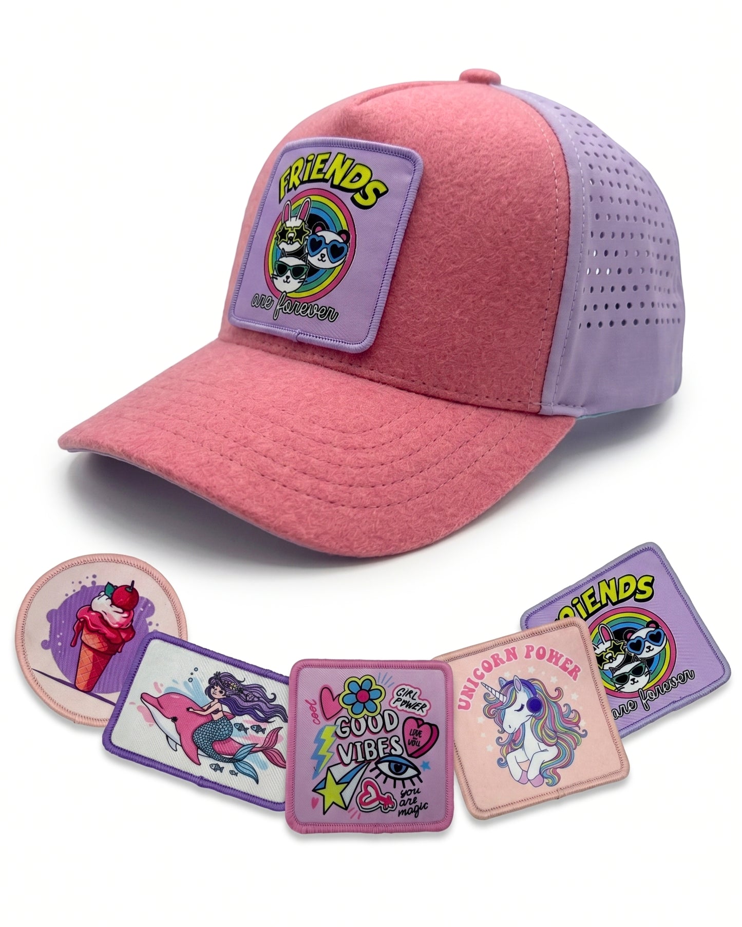 Kappe Sonne Baseball Cap mit Patches zum Wechseln