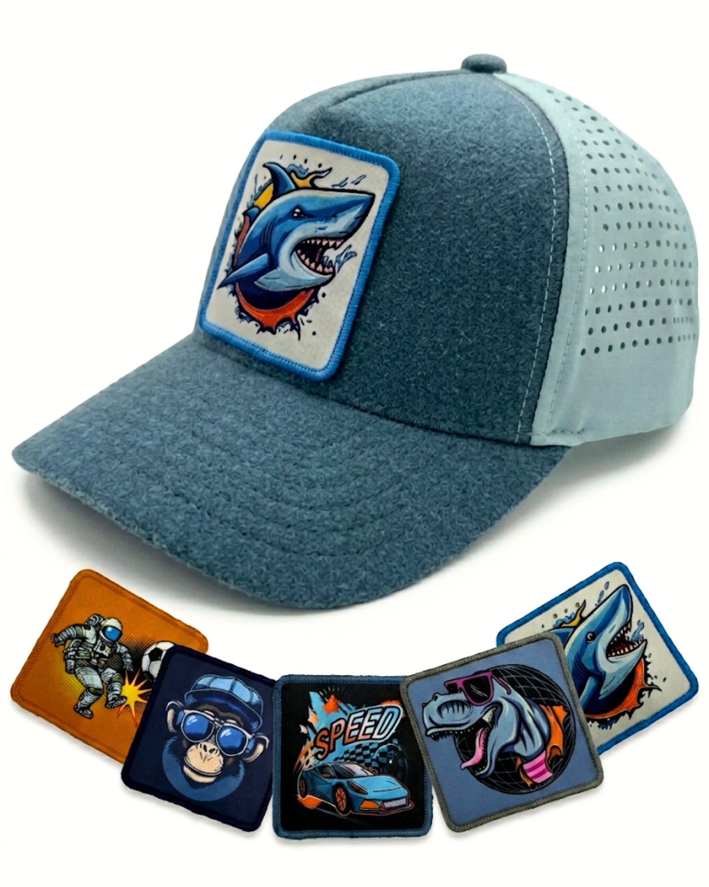 Kappe Sonne Baseball Cap mit Patches zum Wechseln