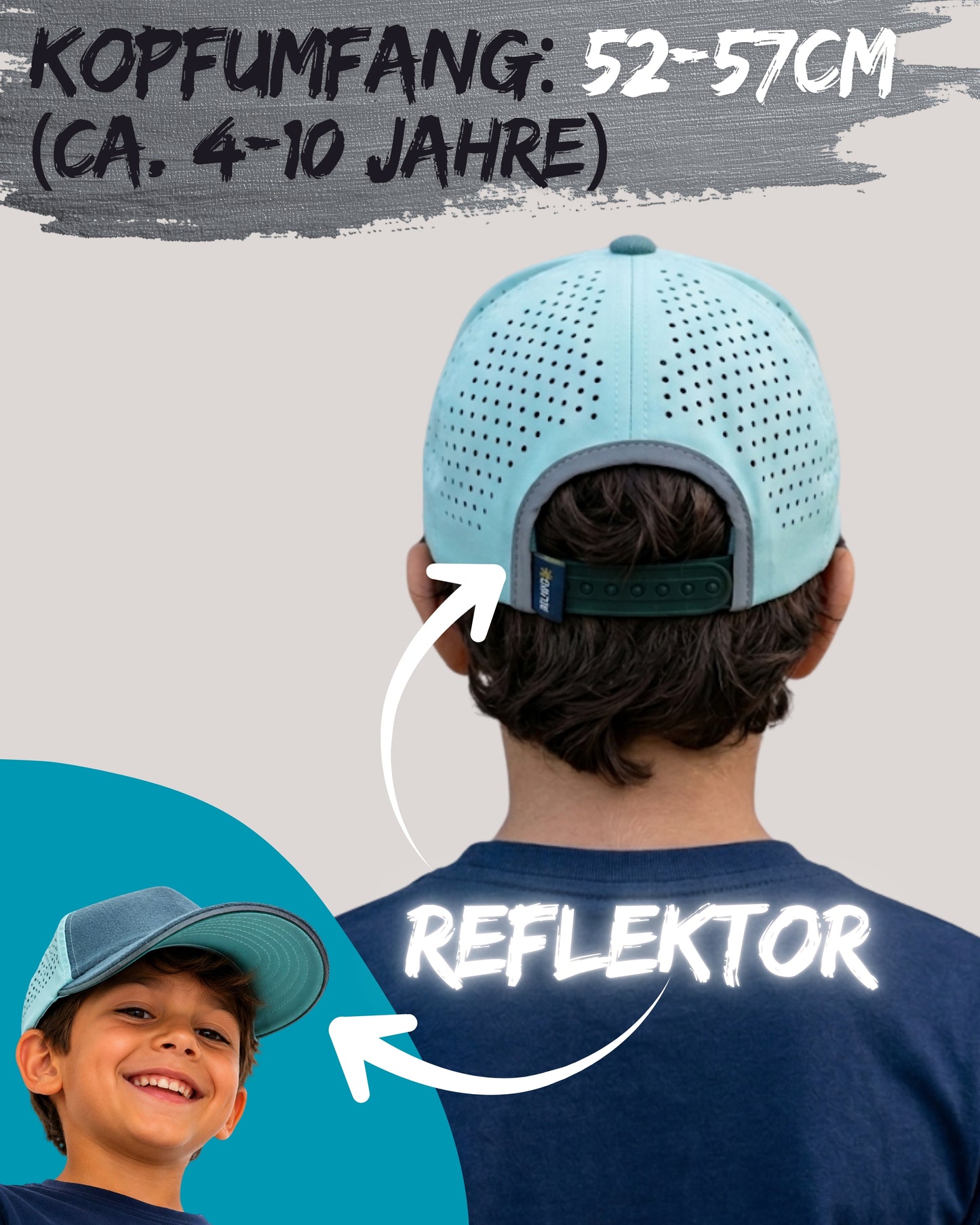 Kappe Sonne Baseball Cap mit Patches zum Wechseln