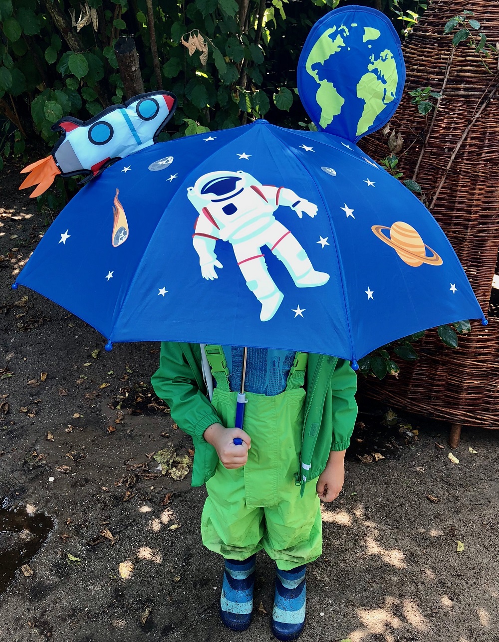 3-D Piraten Schirm Kinderschirm Kinder Stockschirm Regenschirm Räuber Pirat 