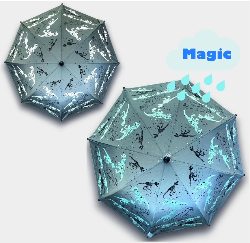 Magic Reflektor Taschen-Regenschirm Dinosaurier – HECKBO